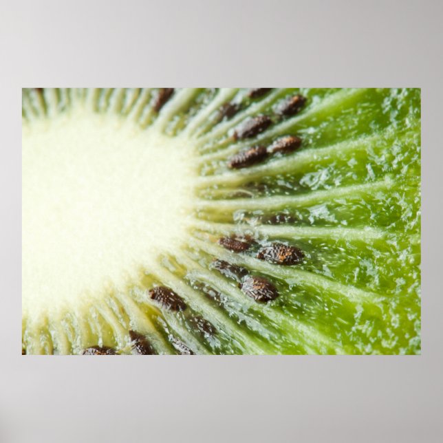 Closeup of the kiwi fruit poster (Front)
