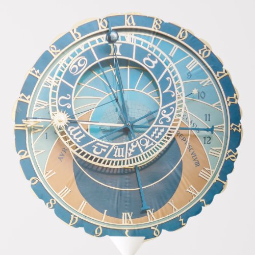 Closeup on Prague Astronomical Clock Czech R Balloon