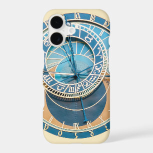 Closeup on Prague Astronomical Clock, Czech R. iPhone 17 Case