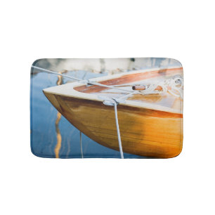 Closeup On Tied Up Boat Bathroom Mat