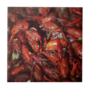 Closeup Photo of Boiled Crawfish Tile
