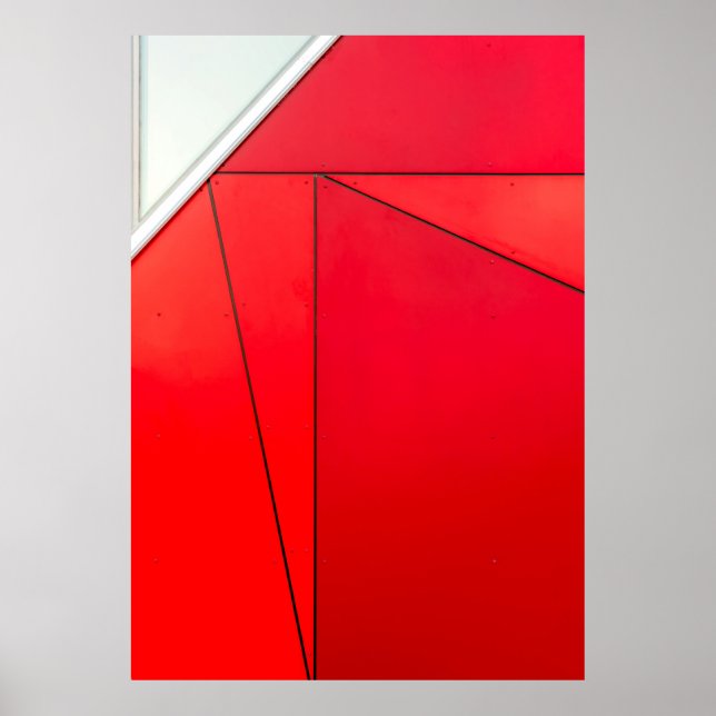 Closeup photo of red board poster (Front)