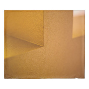 Closeup photo of yellow wall duvet cover