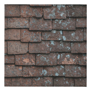 Closeup photography of brown and gray concrete bri faux canvas print