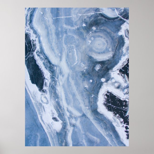 Closeup photography of gray geode poster (Front)
