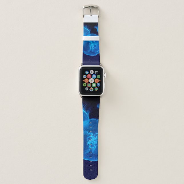 CLOSEUP PHOTOGRAPHY OF SWARM OF JELLYFISH APPLE WATCH BAND (Front)