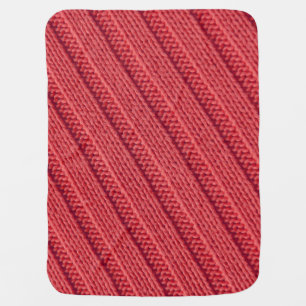 Closeup stripy crochet texture. baby blanket