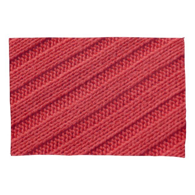 Closeup stripy crochet texture. pillow case (Front)