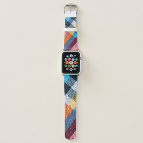 Closeup texture of Fabric Thai style loincloth Apple Watch Band