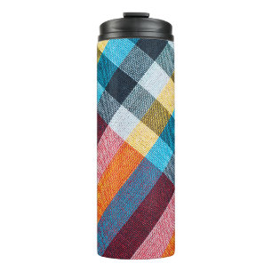 Closeup texture of Fabric, Thai style loincloth Thermal Tumbler