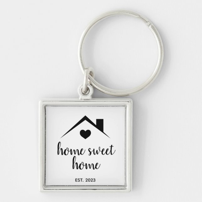 Closing Day New Homeowner Real Estate Keychain (Front)