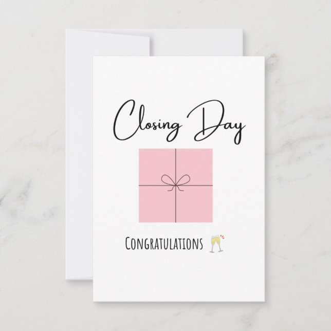 Closing Day Thank You Cards (Front)