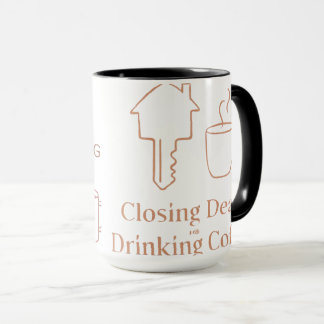 Closing Deals Drinking Coffee Real Estate Mug