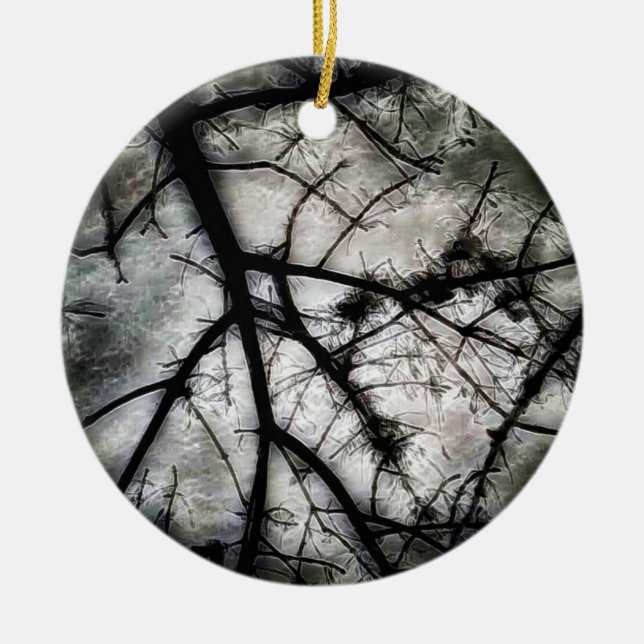 Closing In Ceramic Ornament (Front)