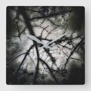 Closing In Square Wall Clock