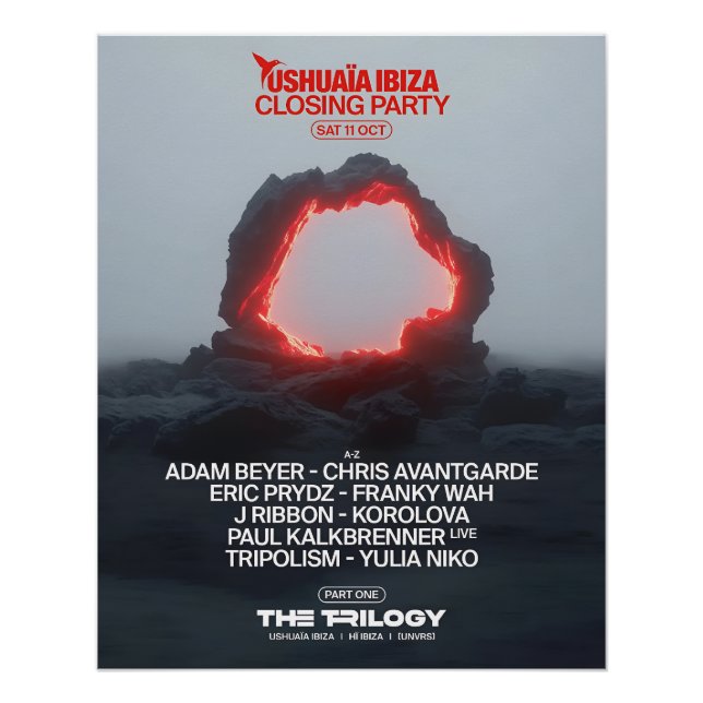 Closing Party Ushuaïa Ibiza Poster (Front)