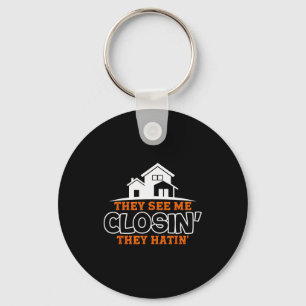 Closing S Like A Boss Real Estate Funny Realtor  Keychain