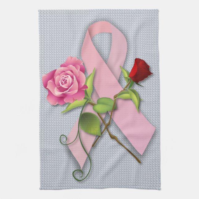 Closure for the Breast Cancer Survivor Kitchen Towel (Vertical)