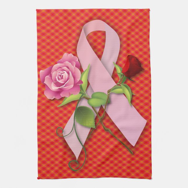 Closure for the Breast Cancer Survivor Kitchen Towel (Vertical)