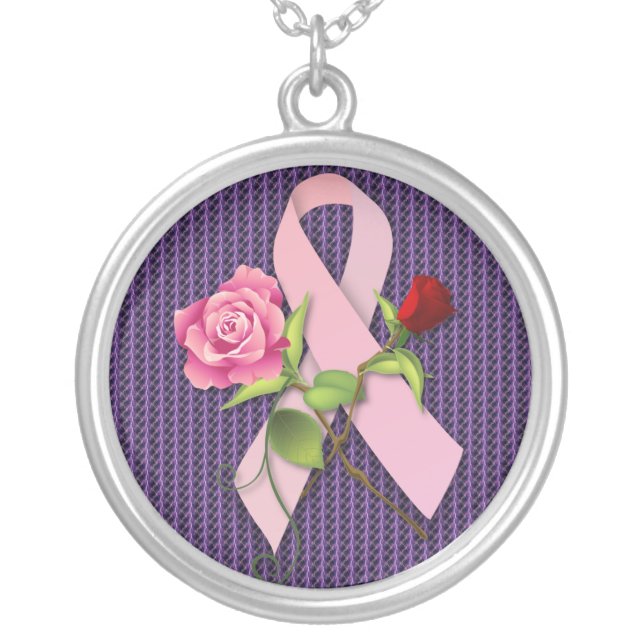 Closure for the Breast Cancer Survivor Silver Plated Necklace (Front)