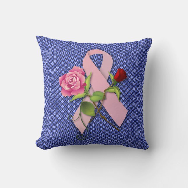 Closure for the Breast Cancer Survivor Throw Pillow (Front)
