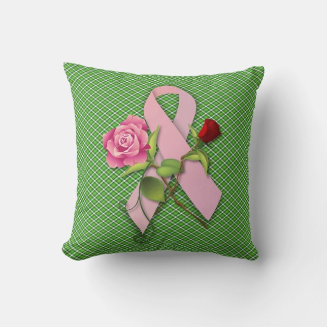 Closure for the Breast Cancer Survivor Throw Pillow (Front)