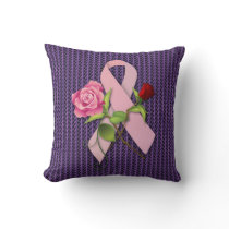 Closure for the Breast Cancer Survivor Throw Pillow