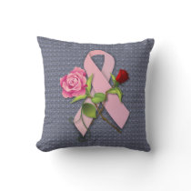 Closure for the Breast Cancer Survivor Throw Pillow