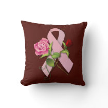 Closure for the Breast Cancer Survivor Throw Pillow