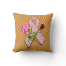 Closure for the Breast Cancer Survivor Throw Pillow
