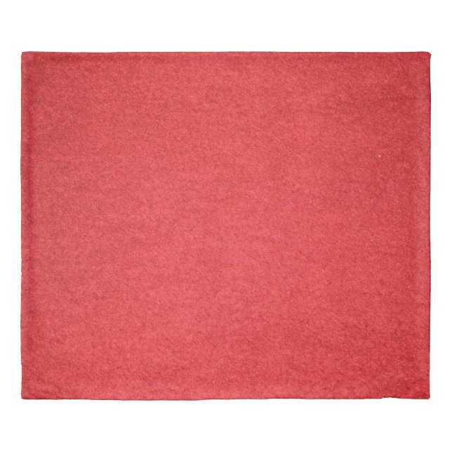 Cloth fabric red textile material duvet cover (Front)