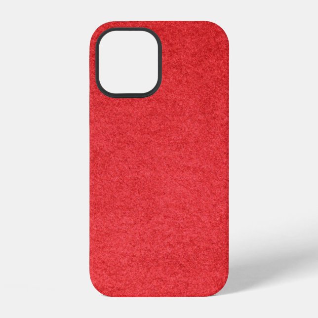 Cloth fabric red textile material iphone case (Back)