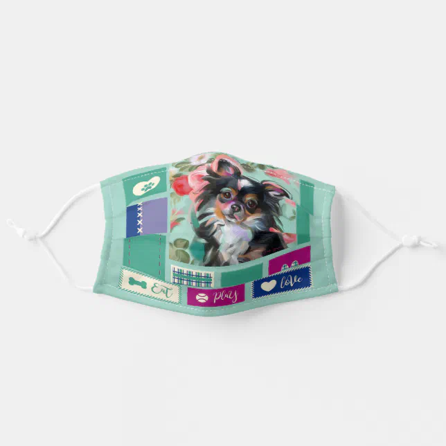 Cloth face mask cover | Chihuahua dog design | Zazzle