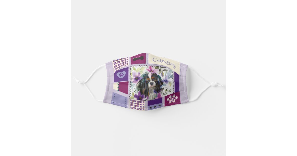Cloth Face Mask Cover With Cavalier Design Zazzle Com