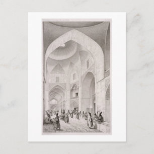 Cloth Market, in Isfahan, from 'Voyage Pittoresque Postcard