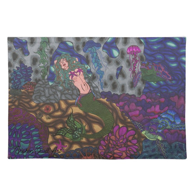 Cloth Mermaid Placemat (Front)