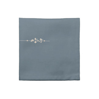 Cloth Napkin Blue Farmhouse Minimal Botanical Line