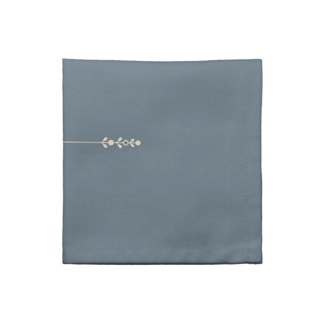 Cloth Napkin Green Rustic Farmhouse Botanical  (Quarter Fold)
