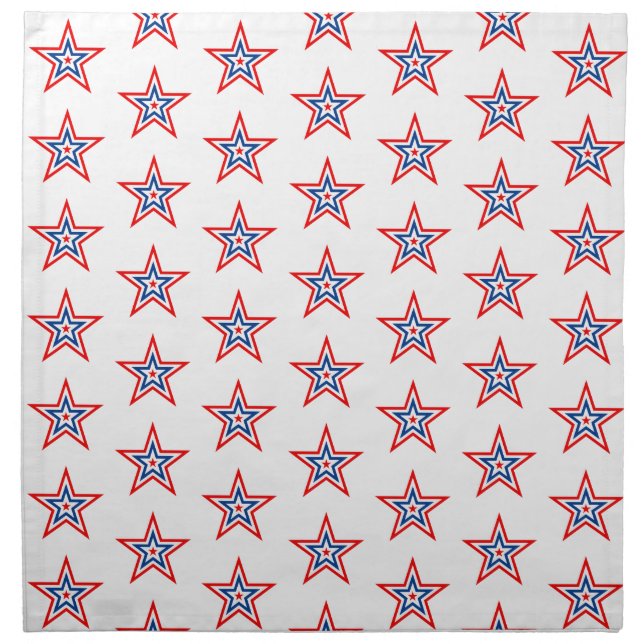 Cloth Napkin-Patriotic Stars (Front)