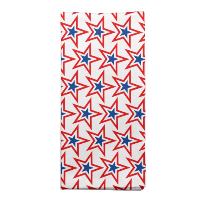 Cloth Napkin-Patriotic Stars (Folded)