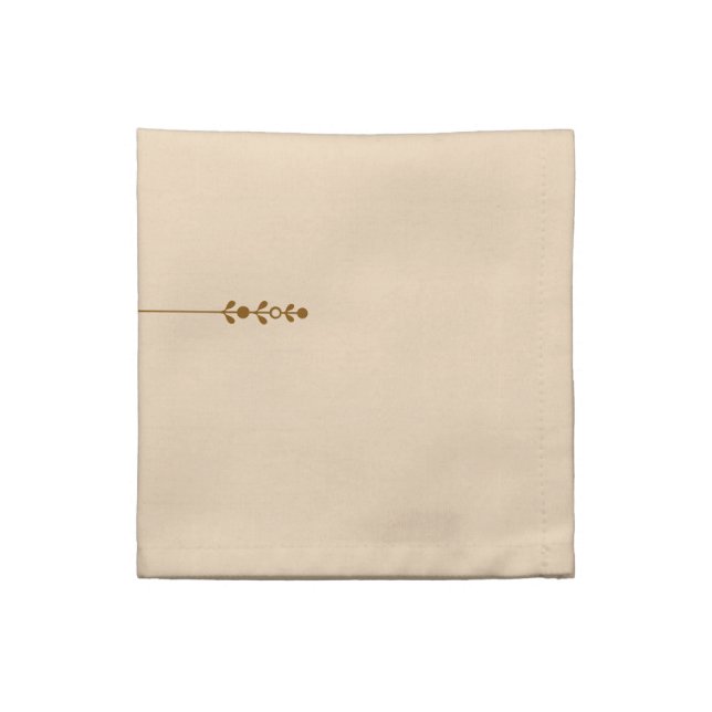 Cloth Napkin Rustic Farmhouse Botanical  (Quarter Fold)