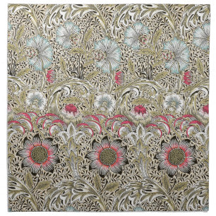 CLOTH NAPKIN : WILLIAM MORRIS : CORNCOCKLE DESIGN