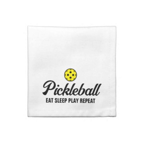 Cloth napkins with custom pickleball logo