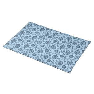 Cloth Placemat Blue Floral