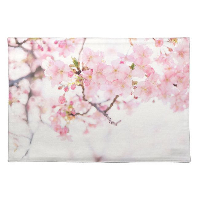 CLOTH PLACEMAT: CHERRY BLOSSOM BRANCH PLACEMAT (Front)
