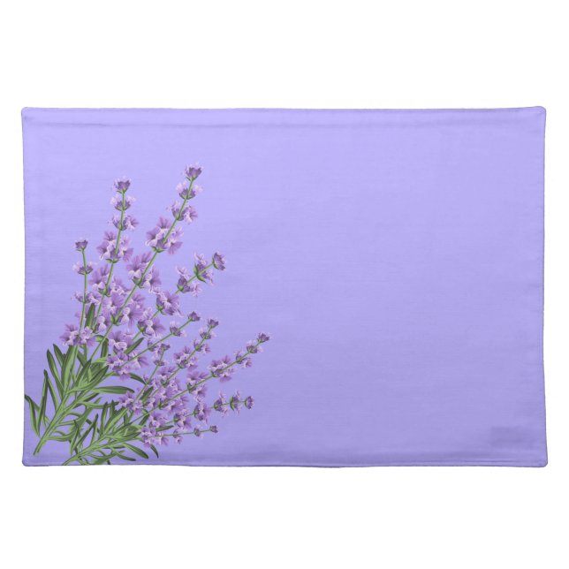 Cloth Placemat-Lavender Cloth Placemat (Front)