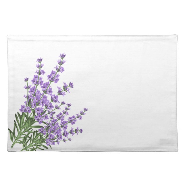 Cloth Placemat-Lavender Cloth Placemat (Front)