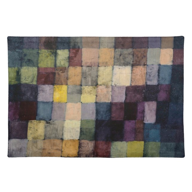 CLOTH PLACEMAT : PAUL KLEE : OLD SOUND : 1925 (Front)