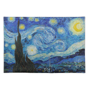 CLOTH PLACEMAT : VAN GOGH : THE STARRY NIGHT