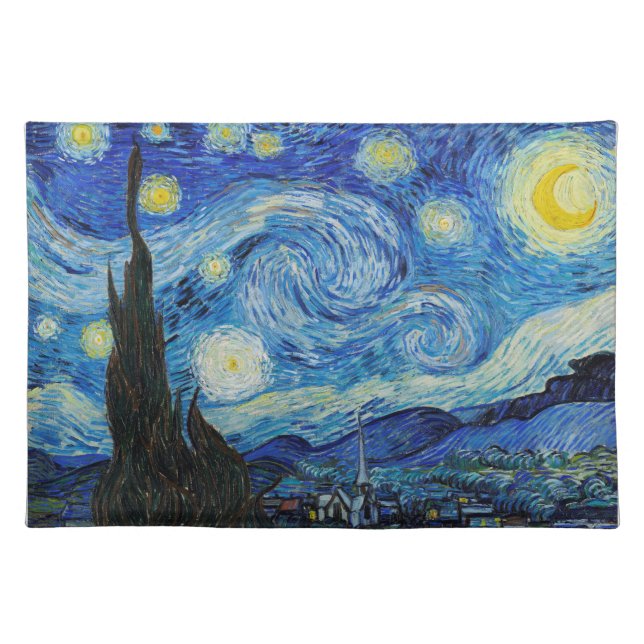 CLOTH PLACEMAT : VAN GOGH : THE STARRY NIGHT (Front)